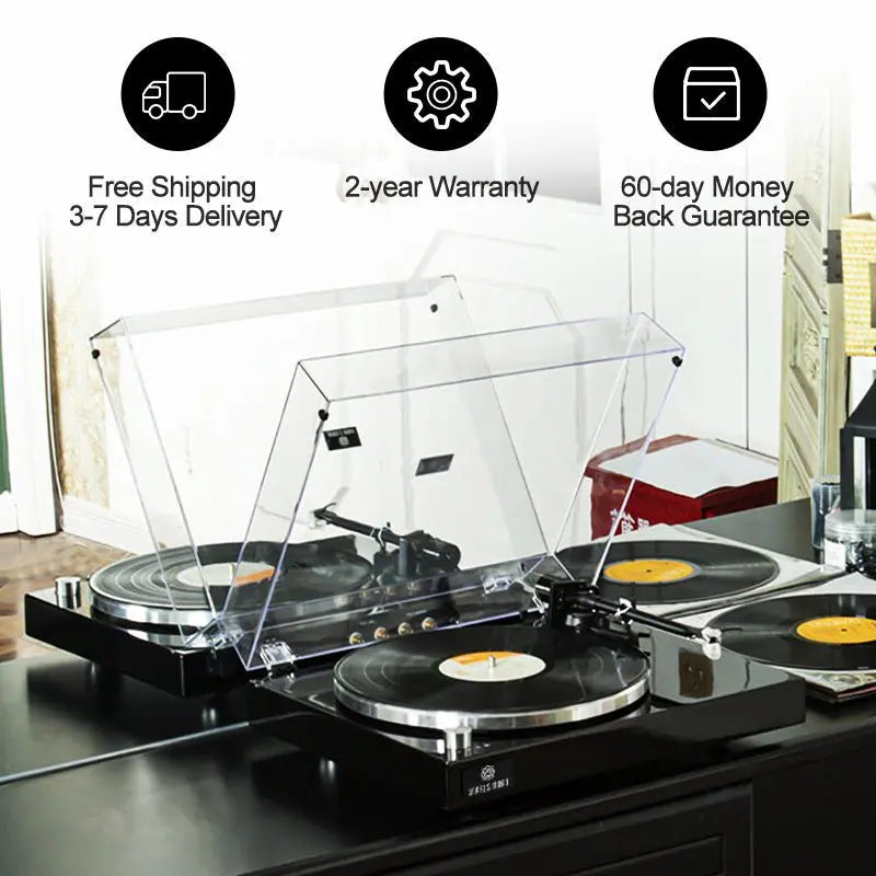 AngelsHorn Angels Horn High Fidelity Vinyl Record Player - The Ultimate Listening Experience