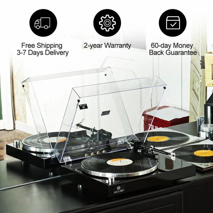 AngelsHorn Angels Horn High Fidelity Vinyl Record Player - The Ultimate Listening Experience