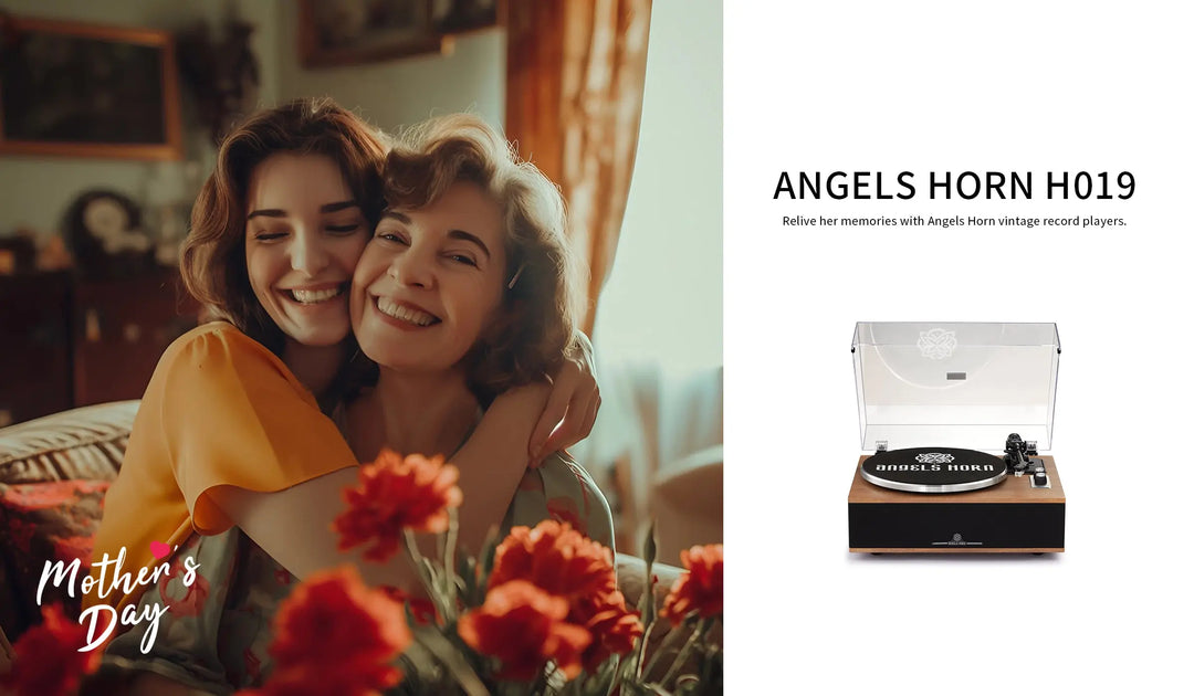 Relive-Her-Memories-with-Angels-Horn-Vintage-Record-Players-The-Perfect-Mother-s-Day-Gift AngelsHorn