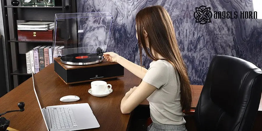 Angels Horn HP-H00501 Bluetooth Record Player Quick Installation Diagram - AngelsHorn