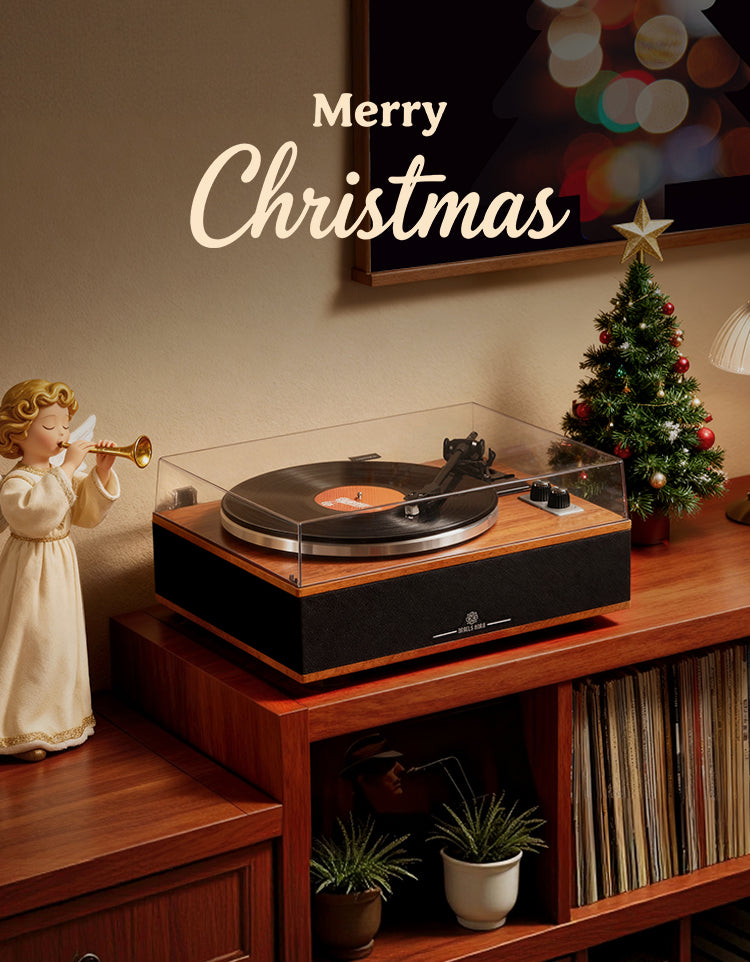 Angels Horn AH6 Turntable HiFi System - Premium Record Player with