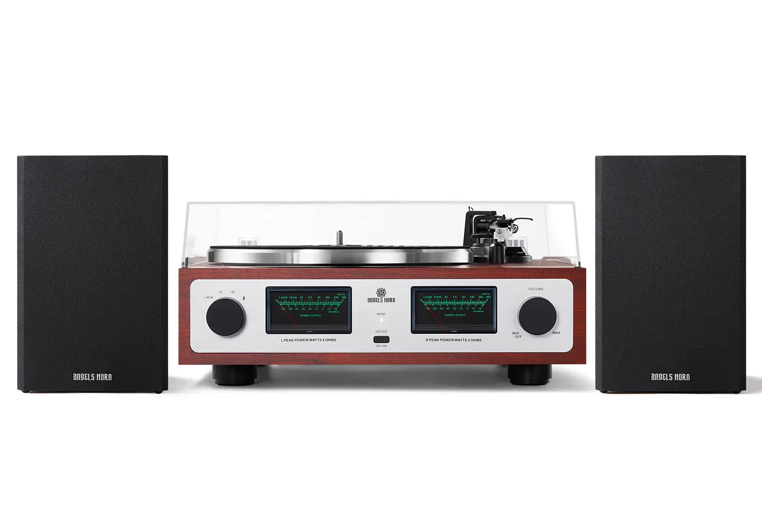 Angels Horn AH6 Turntable HiFi System - Premium Record Player with
