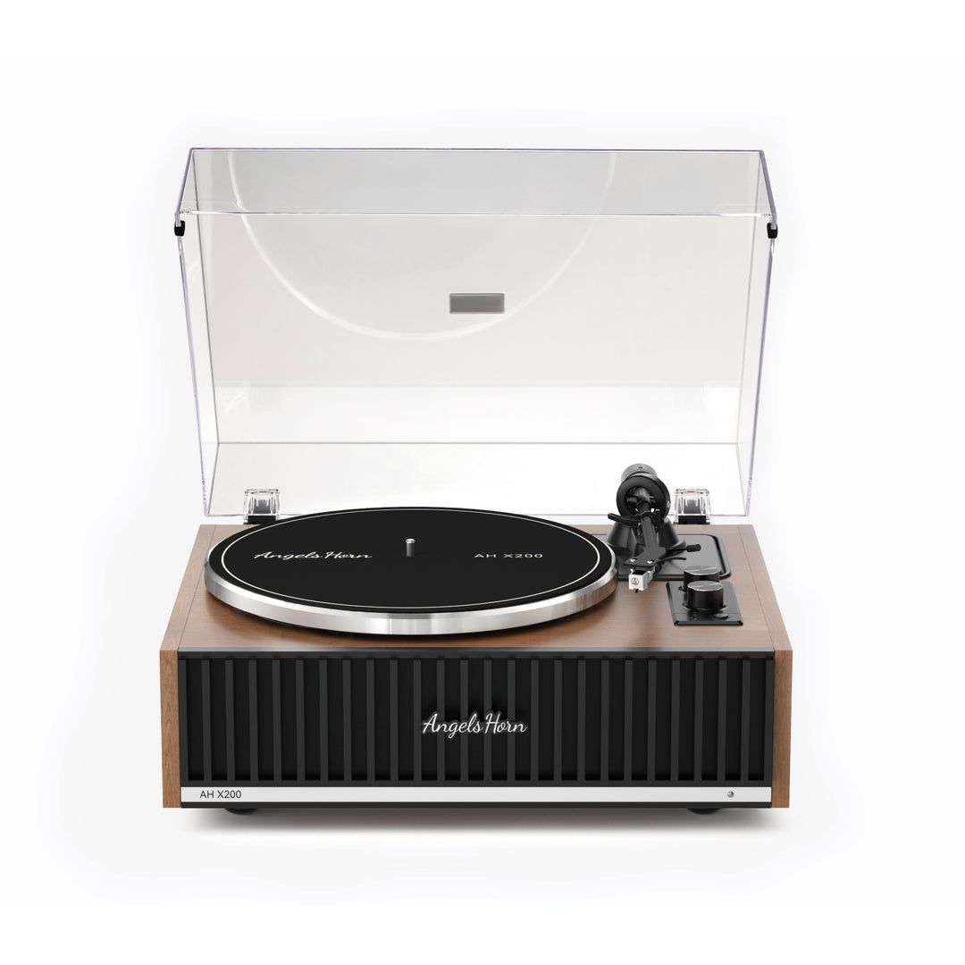 Angels Horn AH X200 Turntable Hi-Fi System with Built-in Speakers &amp; Bluetooth