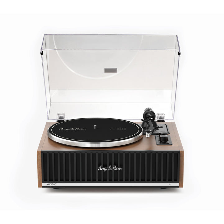Angels Horn AH X200 Turntable Hi-Fi System with Built-in Speakers &amp; Bluetooth