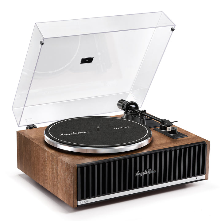 Angels Horn AH X200 Turntable Hi-Fi System with Built-in Speakers &amp; Bluetooth