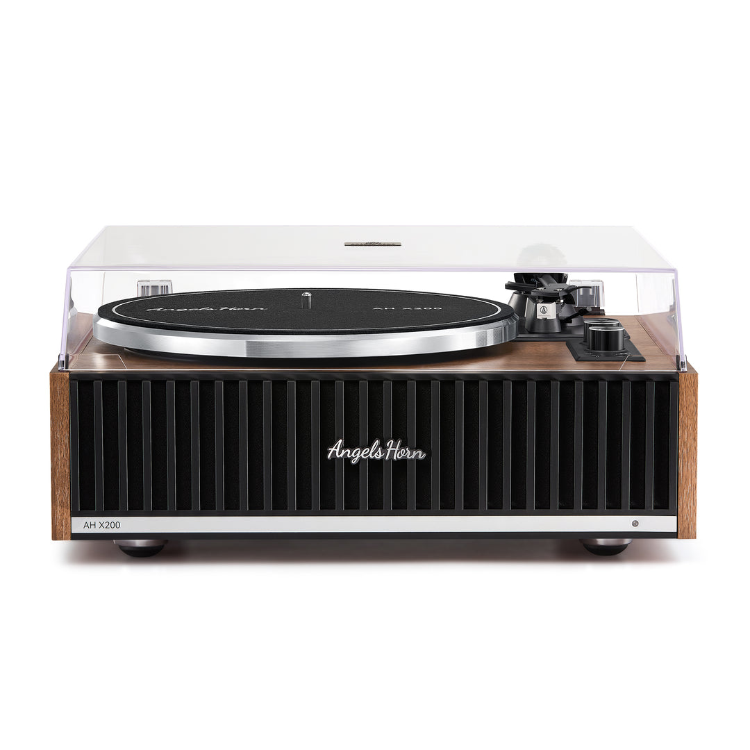 Angels Horn AH X200 Turntable Hi-Fi System with Built-in Speakers &amp; Bluetooth