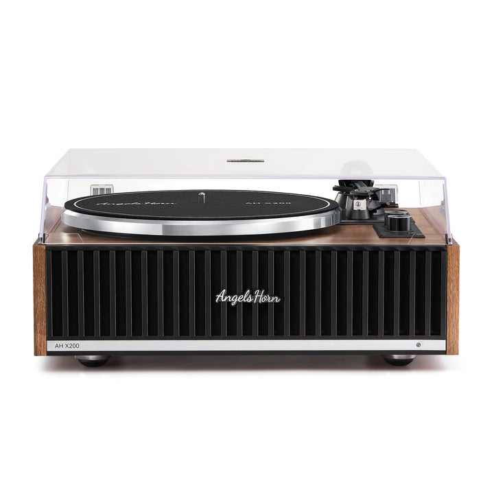 Angels Horn AH X200 Turntable Hi-Fi System with Built-in Speakers &amp; Bluetooth