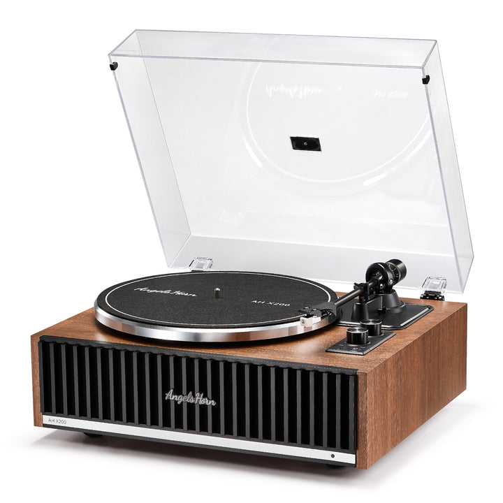 Angels Horn AH X200 Turntable Hi-Fi System with Built-in Speakers &amp; Bluetooth