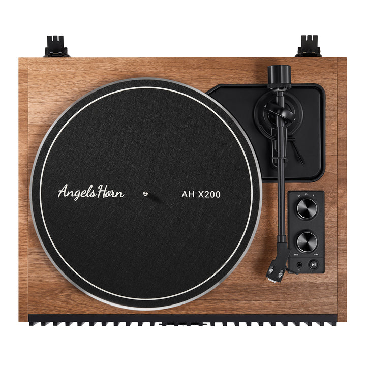 Angels Horn AH X200 Turntable Hi-Fi System with Built-in Speakers &amp; Bluetooth
