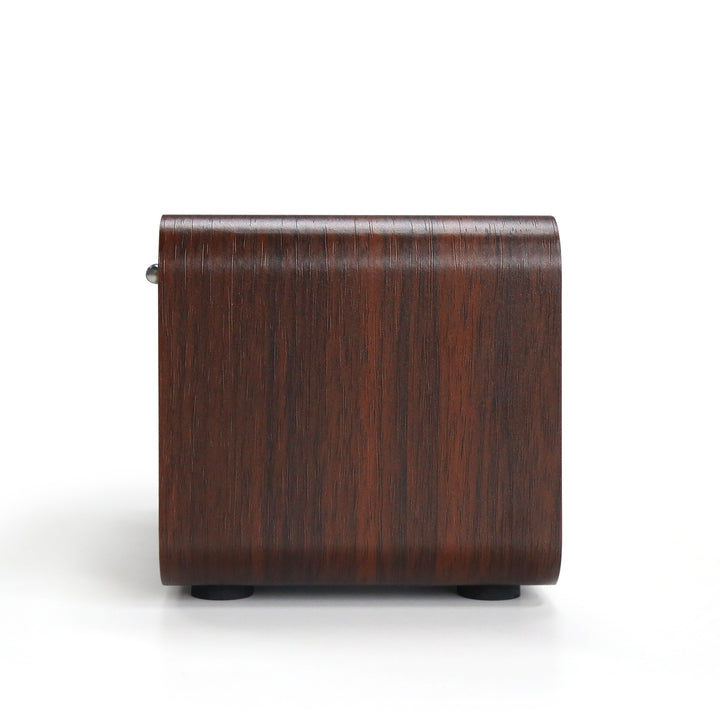 Angels Horn FR01 Vintage Bluetooth Speaker & FM Radio | Retro Wooden Home Audio, Powerful Bass, TF Card/AUX Input, Portable Wireless Speaker for Home, Office, Decor (Walnut Wood)