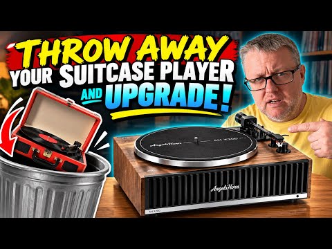 Angels Horn AH X200 Turntable Hi-Fi System with Built-in Speakers &amp; Bluetooth