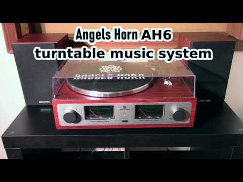 Angels Horn AH6 Turntable HiFi System - Premium Record Player with