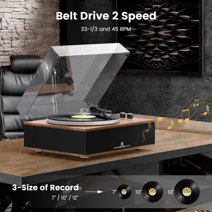 AngelsHornAngels Horn H019: High-Quality Vintage Record Player for Audiophiles