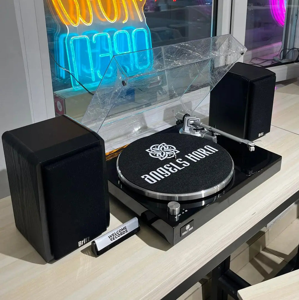 AngelsHorn Angels Horn High Fidelity Vinyl Record Player - The Ultimate Listening Experience
